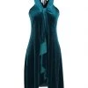 MARC ELLIS Midi Dress For Women Deep Jade