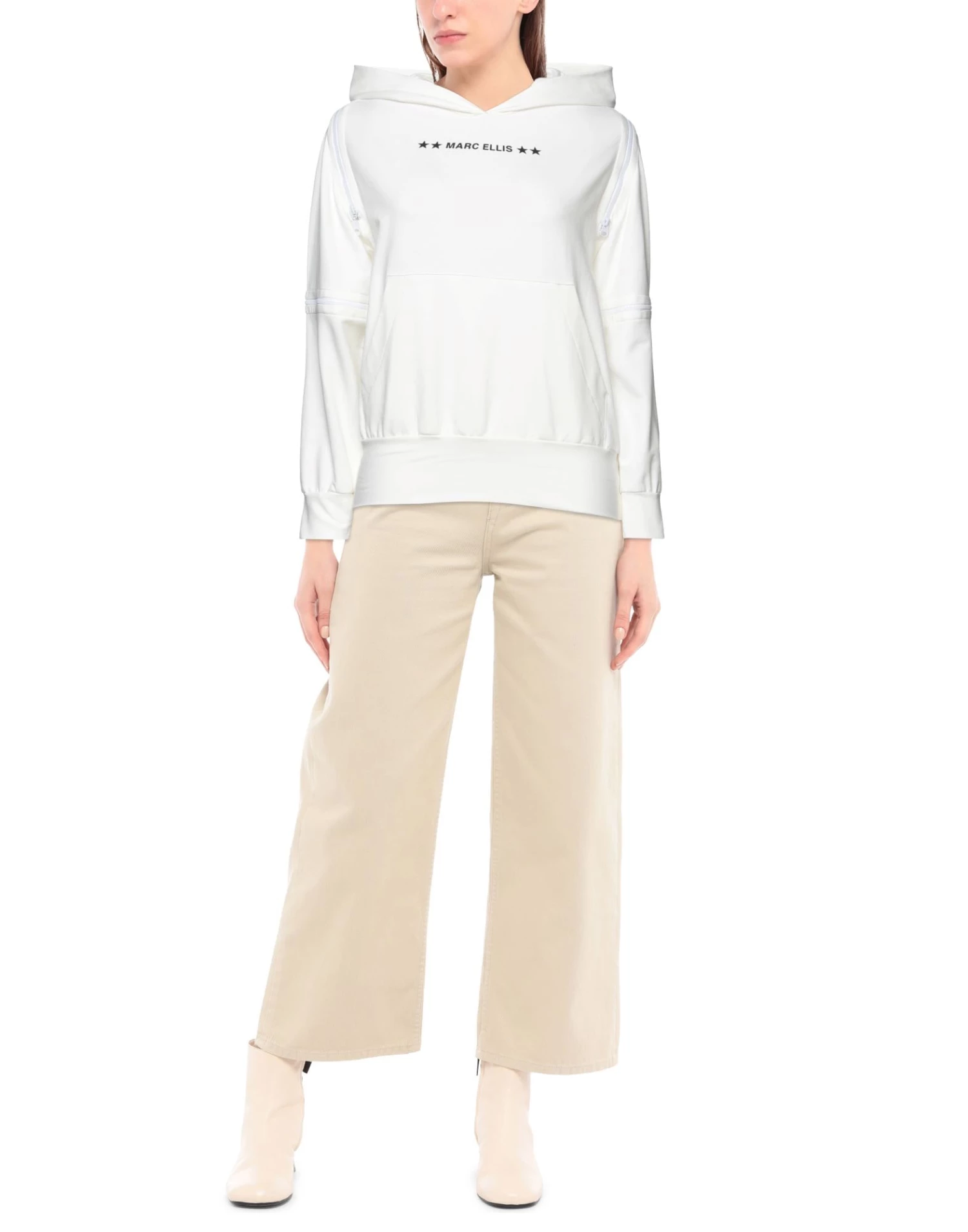 MARC ELLIS Hooded Sweatshirt For Women Ivory - Image 2