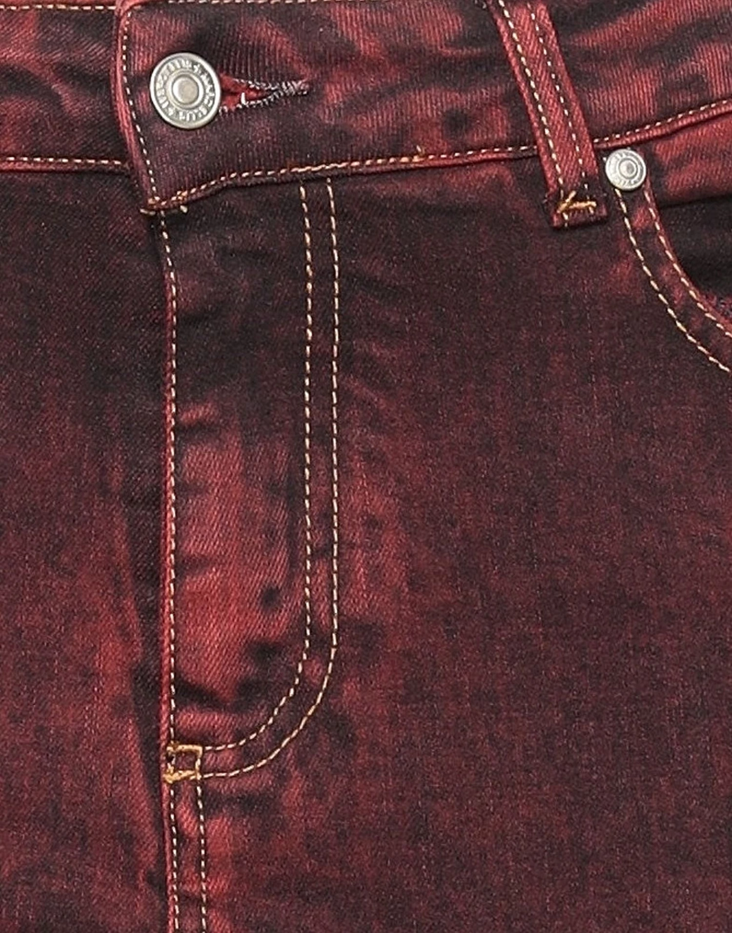 MARC ELLIS Denim Pants For Women Red - Image 4