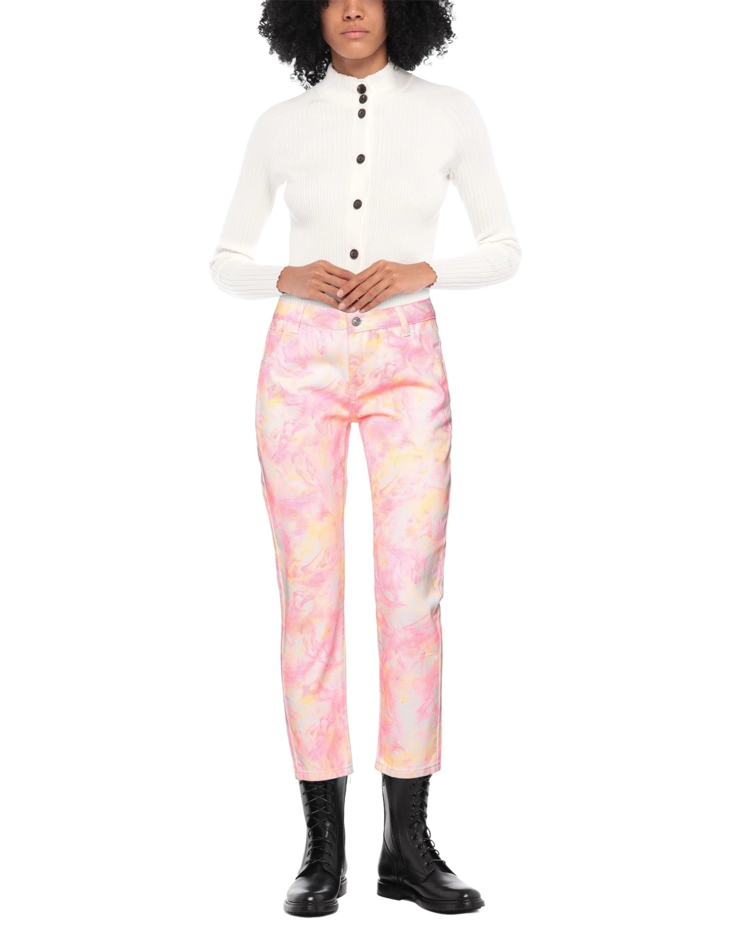 MARC ELLIS Denim Pants For Women Fuchsia - Image 2