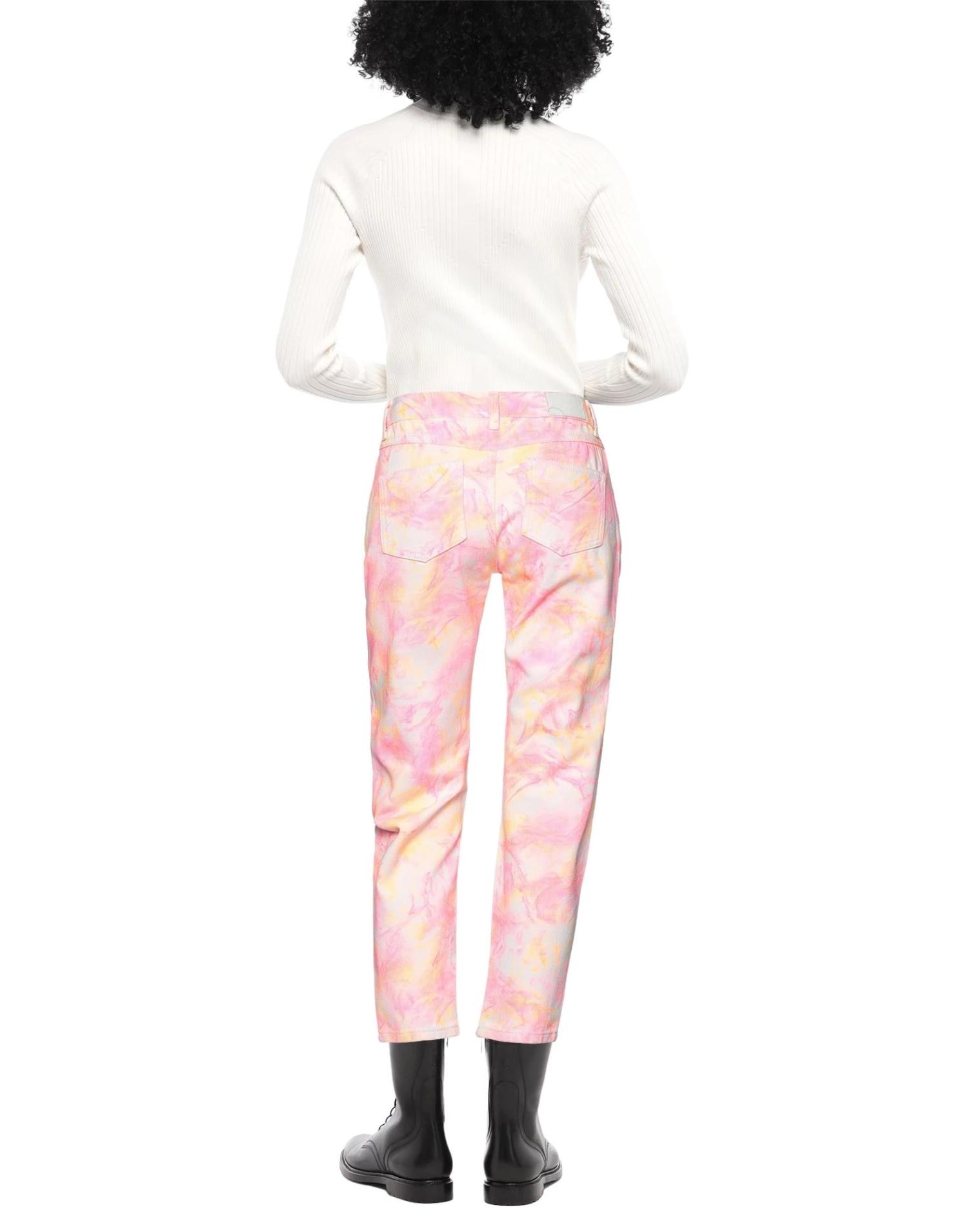 MARC ELLIS Denim Pants For Women Fuchsia - Image 3