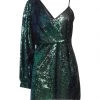 MARC ELLIS Short Dress For Women Dark Green
