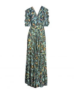 MARC ELLIS Long Dress For Women Dark Green