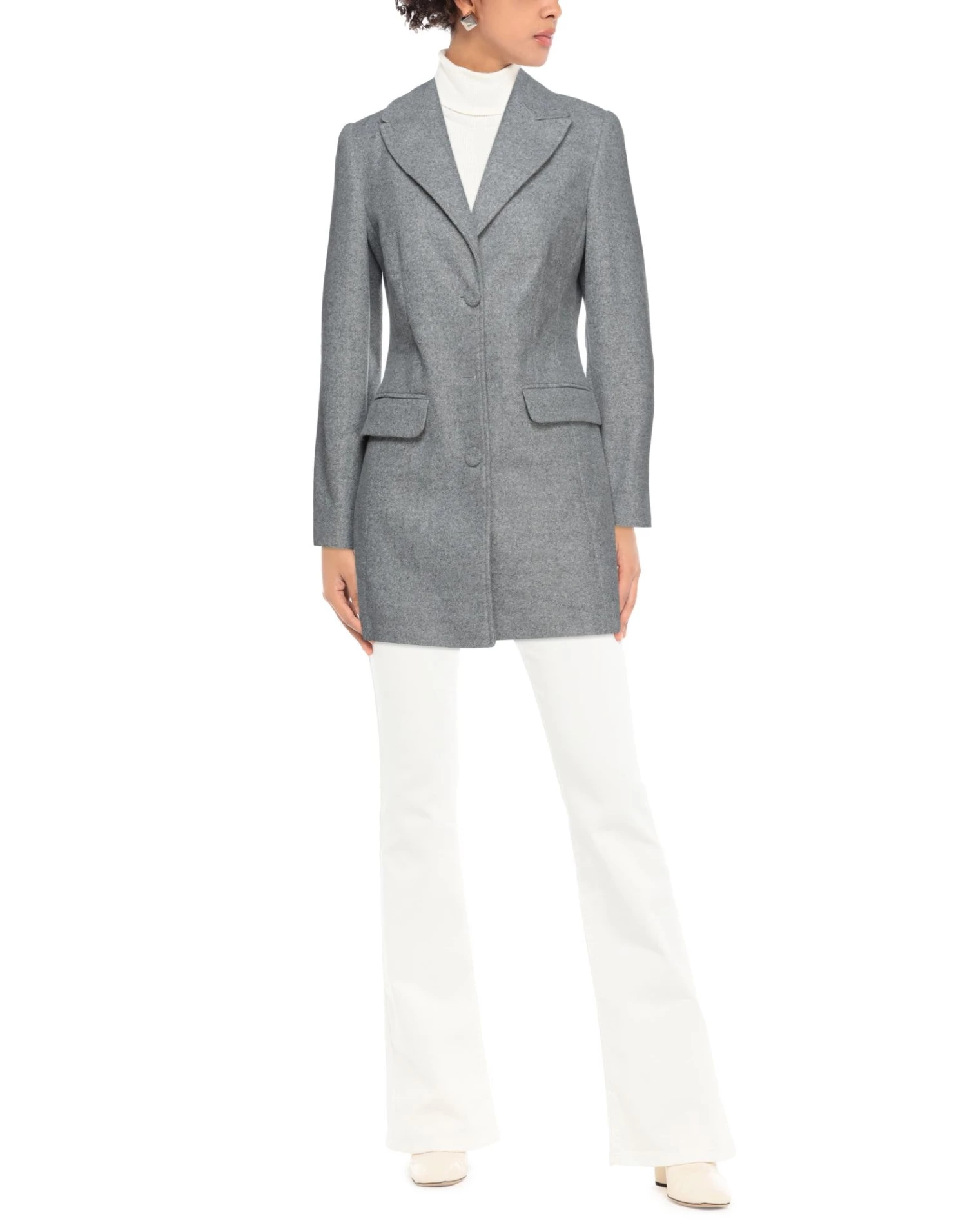 MARC ELLIS Coat For Women Light Grey - Image 2