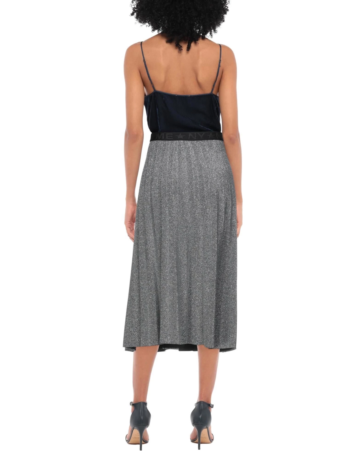 MARC ELLIS Midi Skirt For Women Silver - Image 3
