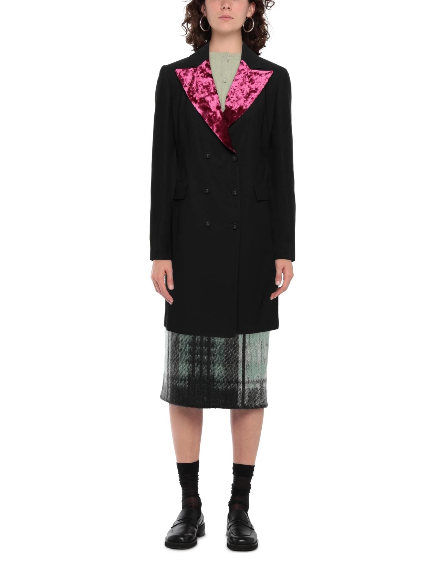 MARC ELLIS Double Breasted Pea Coat For Women Black - Image 2