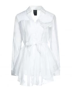 MARC ELLIS Solid Color Shirts & Blouses For Women White